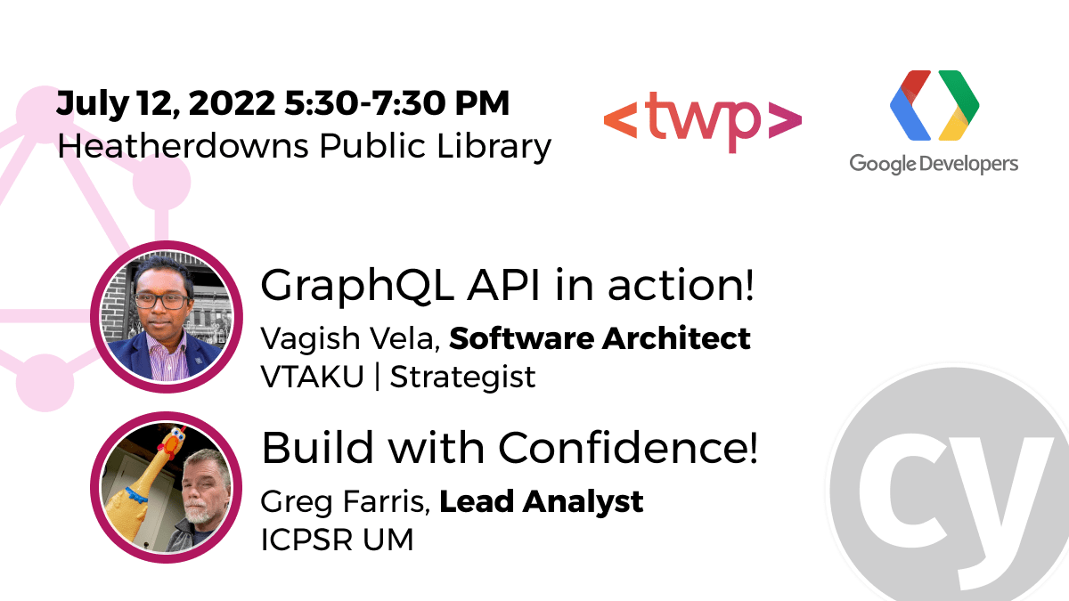 Build with confidence using Cypress & GraphQL API in action! event artwork